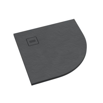 Schedline Protos Grey Stone Brodzik półokrągły 90 x 90 x 3,5 cm 