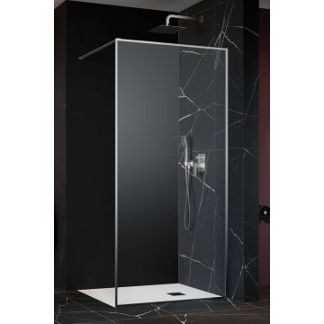 Radaway Modo F II Walk-in Ścianka Prysznicowa 85 cm nikiel szczotkowany