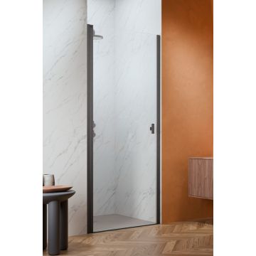 Radaway Nes Brushed GunMetal DWJ I Drzwi wnękowe 70 cm lewe