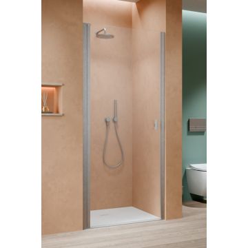 Radaway Nes Brushed Nickel DWJ I Drzwi wnękowe 70 cm lewe