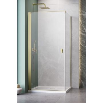 Radaway Nes KDJ I Kabina Prysznicowa 100 x 70 cm lewa, brushed gold