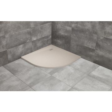 Radaway Kyntos A Brodzik konglomeratowy 100 x 100 cm, półokrągły kaszmirowy