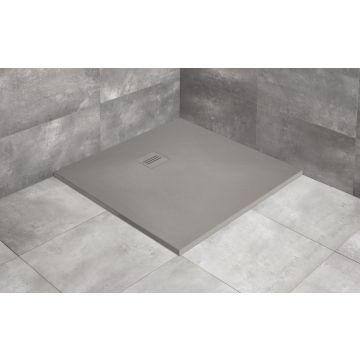Radaway Kyntos C Brodzik konglomeratowy 80 x 80 cm, kwadratowy cemento