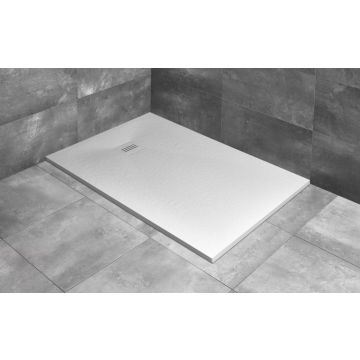Radaway Kyntos F Brodzik konglomeratowy 210 x 80 cm, prostokątny biały