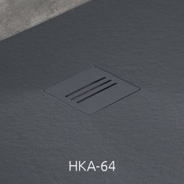 Radaway Kratka odpływowa do brodzika Kyntos antracytowa
