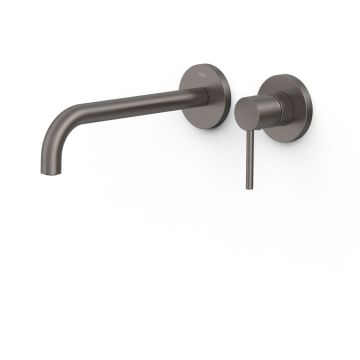 Tres Study Exclusive Bateria umywalkowa podtynkowa grafit, wylewka 237mm