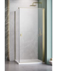 Radaway Nes KDJ I Kabina Prysznicowa 100 x 80 cm prawa, brushed gold